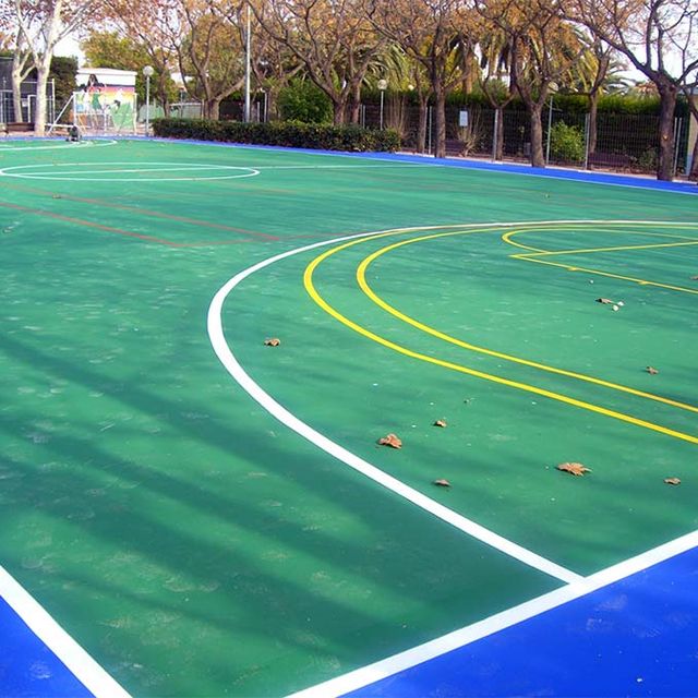 Aplitecme cancha azul y verde